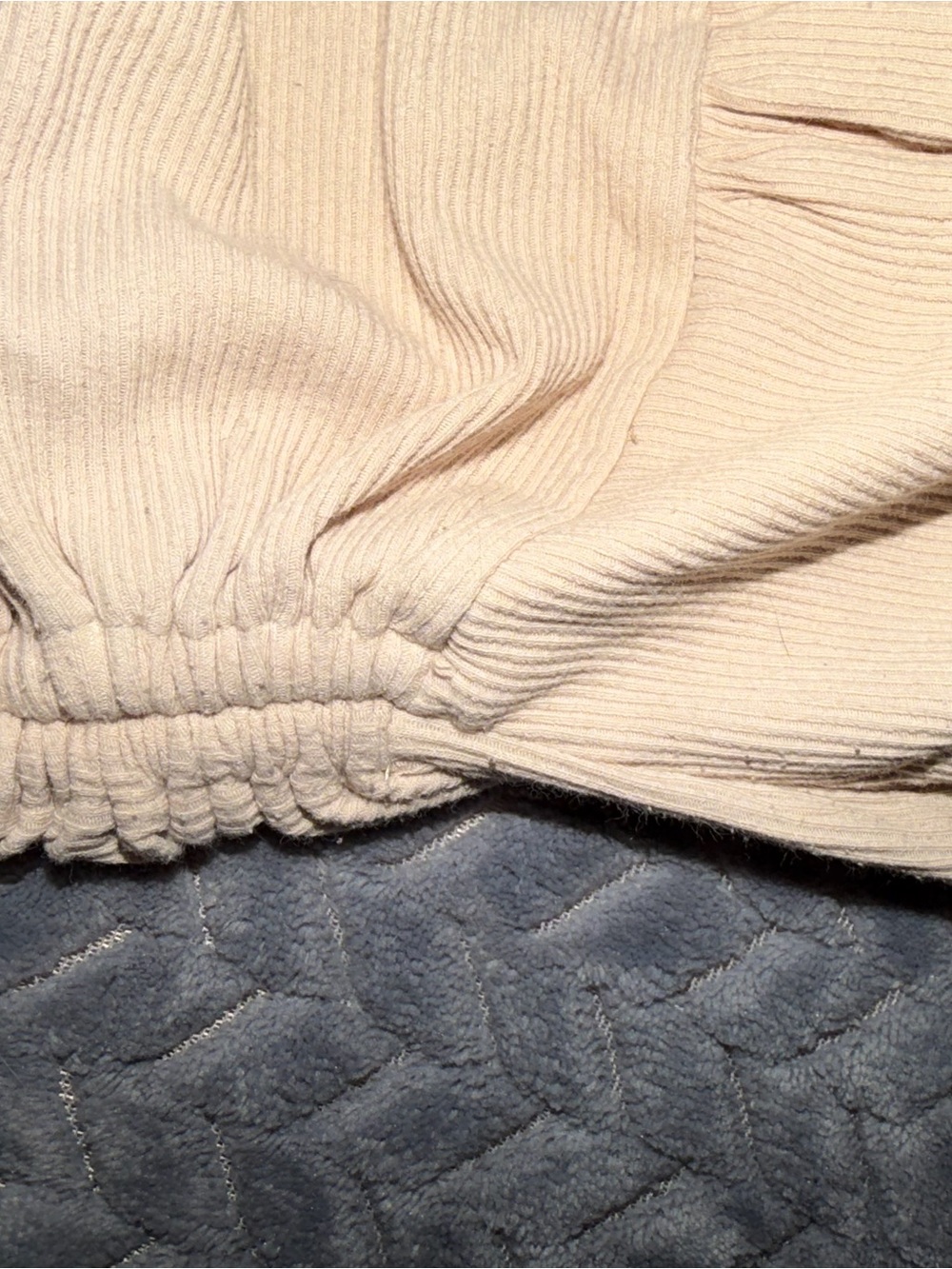 Princess Polly Ribbed One-Shoulder Drawstring Tank in Beige - Picture 4 of 4